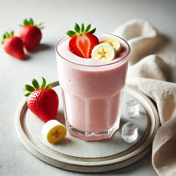 Smoothie de Fresa y Plátano